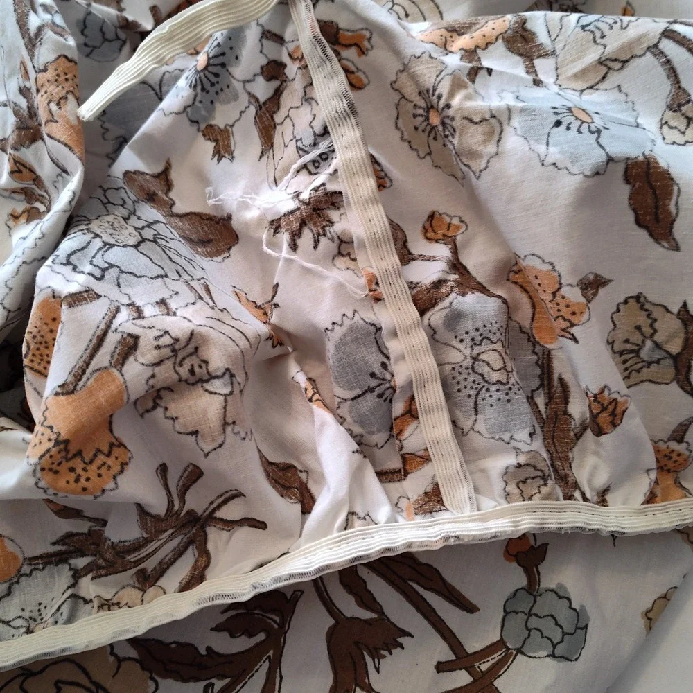 Sears Roebuck Renfrew Hall Perma Prest Percale Twin Sheet Set & Pillowcase Retro